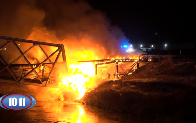 Lincoln cierra un tramo del sendero tras el incendio y el colapso de un puente de Union Pacific