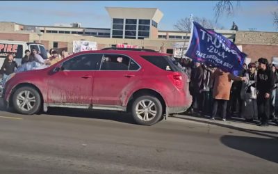Six cited after anti-ICE student protest in Fremont, Nebraska; one hit by an SUV.
