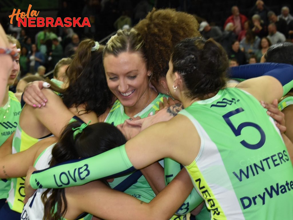 Jordan Larson retirement celebration after the last game of the season.Photo by Tar Macias / Hola Nebraska