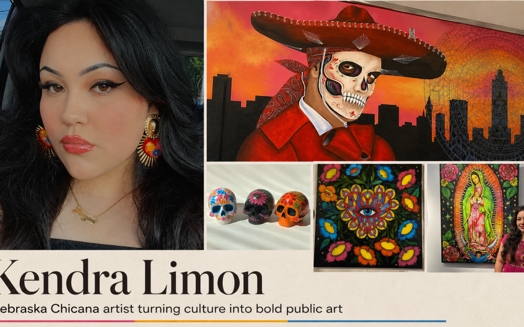 Artista chicana de Nebraska Kendra Limon convierte la cultura en arte público vibrante