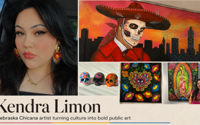 Artista chicana de Nebraska Kendra Limon convierte la cultura en arte público vibrante