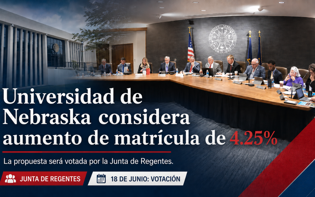 Matrícula de la Universidad de Nebraska podría subir 4.25%